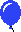 1 blauer Luftballon