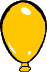 1 gelber Luftballon