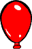 1 roter Luftballon