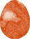 1 Osterei orange marmoriert