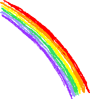 halber Regenbogen aus 6 Pinselstrichen (wie gemalt)