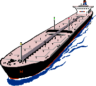 Tanker Öltanker Tankschiff schwarzer Rumpf
