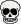 kleiner heller Totenkopf von vorne