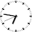 runde Wanduhr schwarz weiß