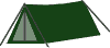 grünes Zelt