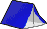 kleines blaues Zelt von der Seite