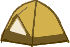 Zelt beige Fiberglasstangen