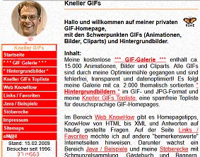 Snapshot meiner Website 2009 Snapshot meiner Website Stand 2009